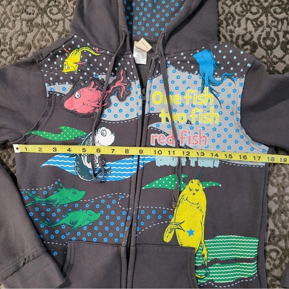Dr Seuss Zippered Hoodie Jacket Size L - Picture 9 of 10